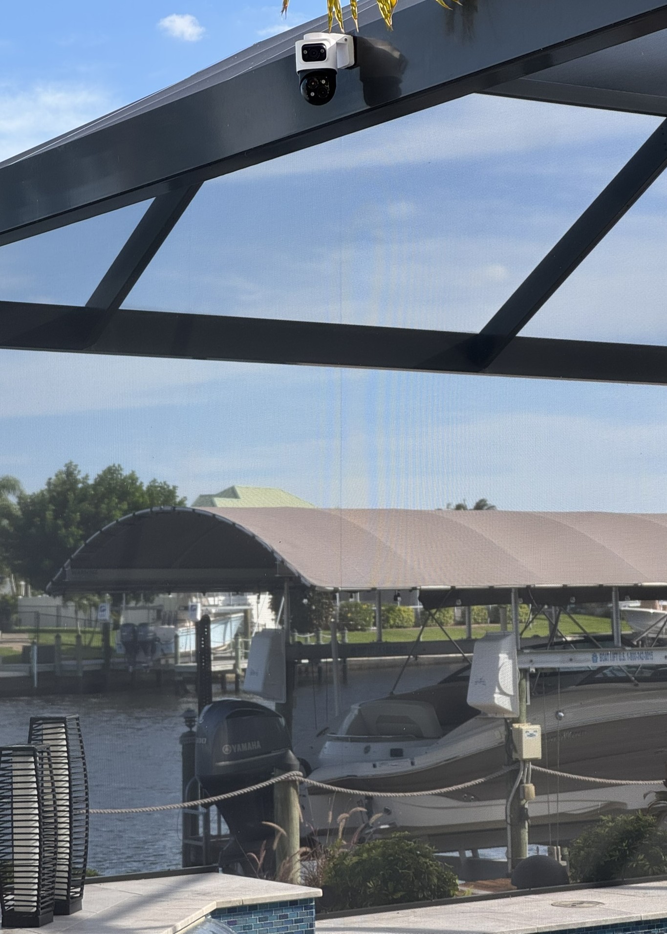 Hurricane-Ready Dock Security Camera