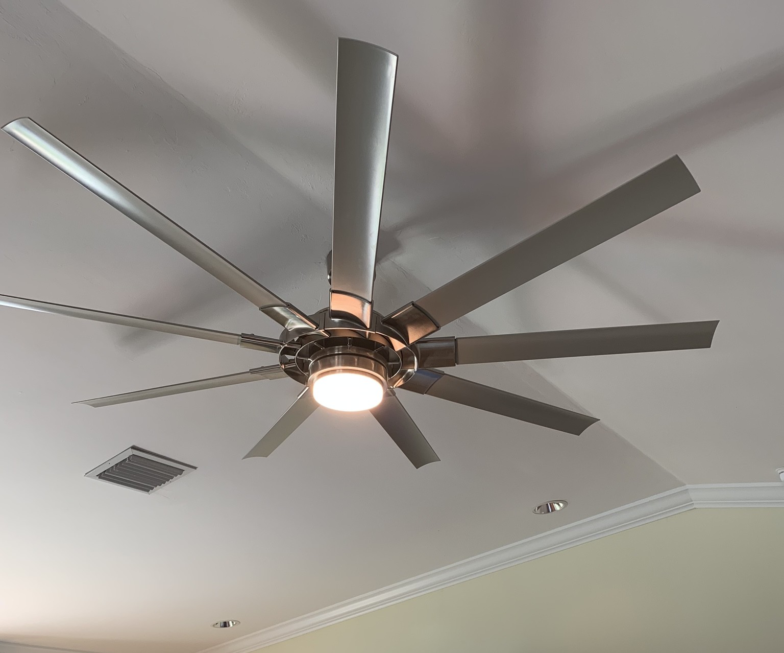 UiTech team performing ceiling fan installation