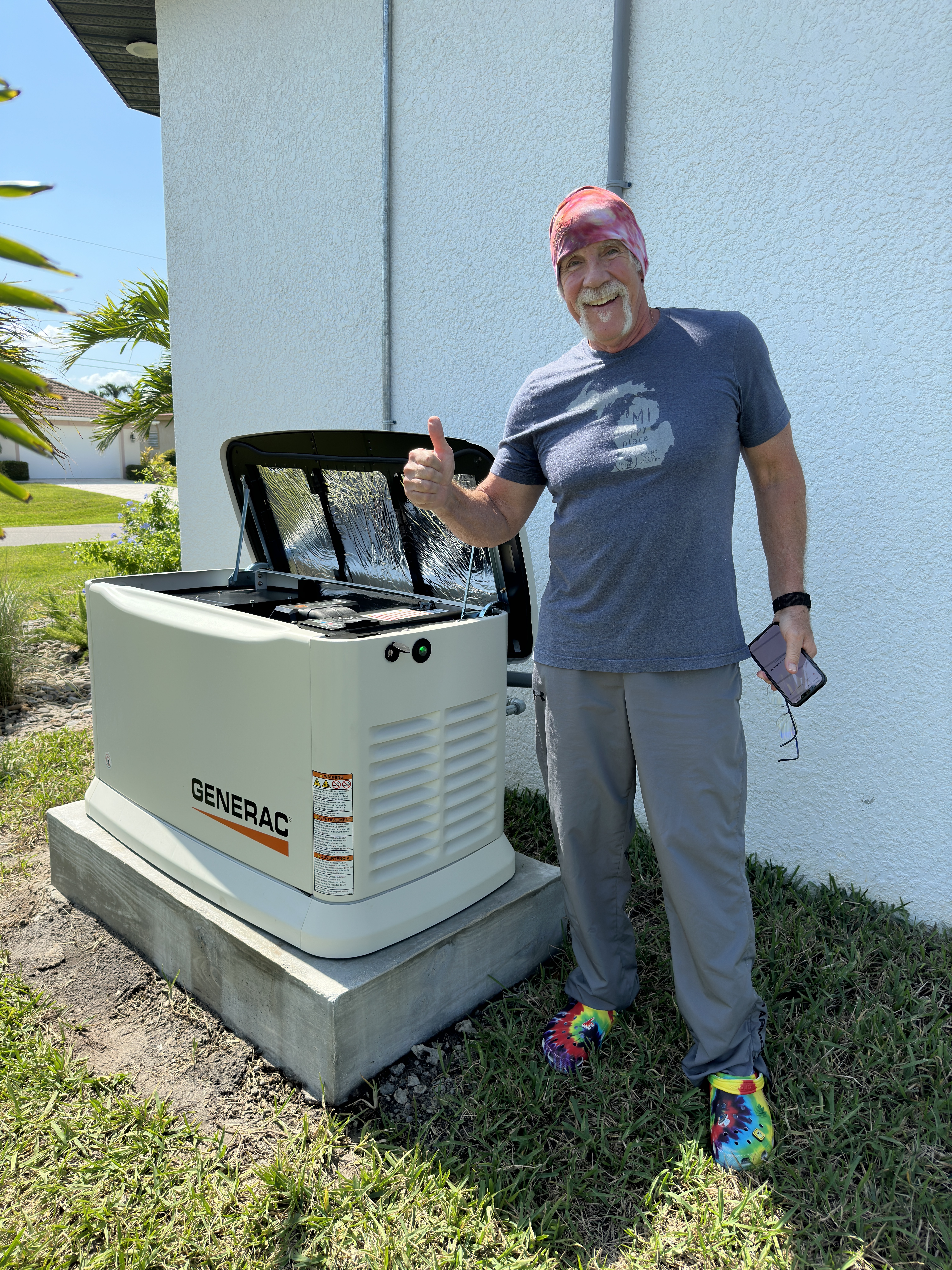 Happy customer with reliable Wi-Fi network